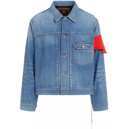 St Indigo Cotton Denim Jacket - Größe L - blau - Mastermind Japan - Modalova