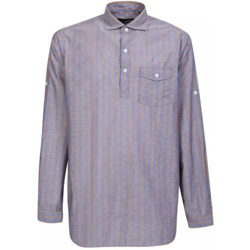 Vertical Stripe Pattern Shirt - Größe L - blue - Lardini - Modalova