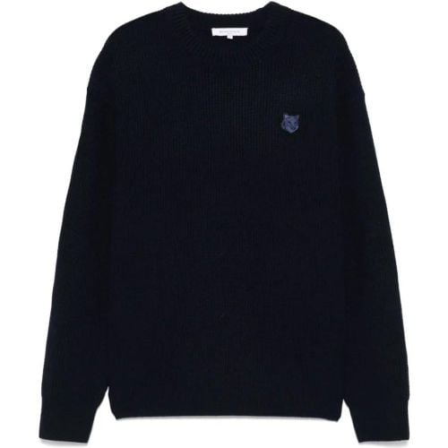 Bold Fox Head Ribbed Sweater - Größe S - Maison Kitsune - Modalova