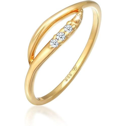 Ringe - Ring Diamant Elegant Stylish 0.045 ct. 585 Gelbgol - Gr. 56 MM - in - für Damen - Elli - Modalova