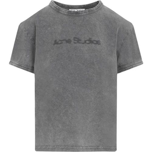 Logoed Cotton T-Shirt - Größe S - Acne Studios - Modalova