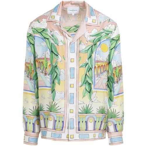 Silk Paysage Ideal Cuban Collar Shirt - Größe XL - Casablanca - Modalova