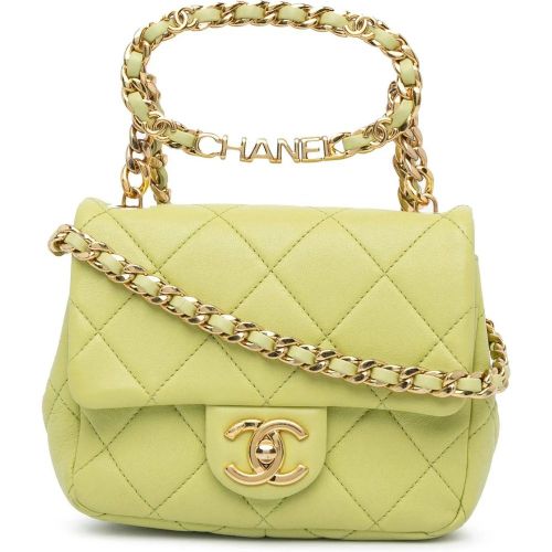 Shopper - Mini Quilted Lambskin Oval Logo Chain Top Handle F - Gr. unisize - in - für Damen - Chanel - Modalova