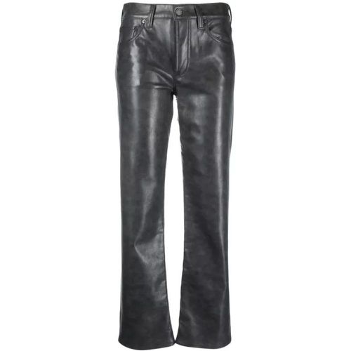 Charcoal Grey Recycled Leather Jeans - Größe 28 - gray - Agolde - Modalova