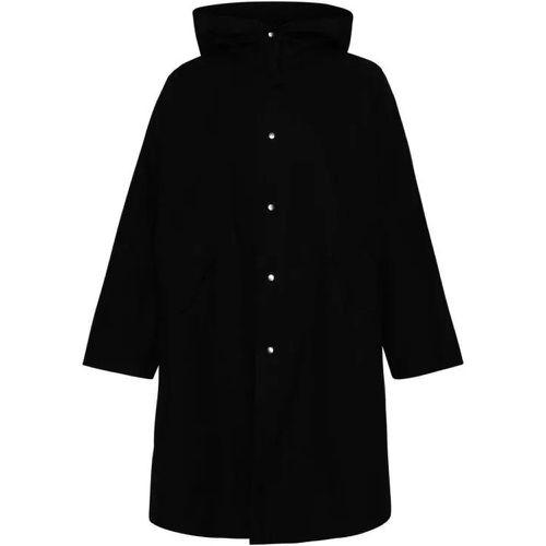 Black Cotton Coat - Größe 32 - black - Jil Sander - Modalova