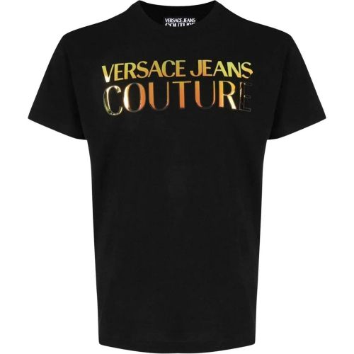 Versace Jeans T-shirts Zwart 74gahg06 Cj00g G89 - Größe L - Versace Jeans Couture - Modalova