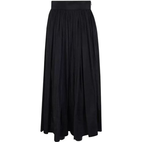 Silk-Blend Midi Skirt - Größe 4 - black - TORY BURCH - Modalova