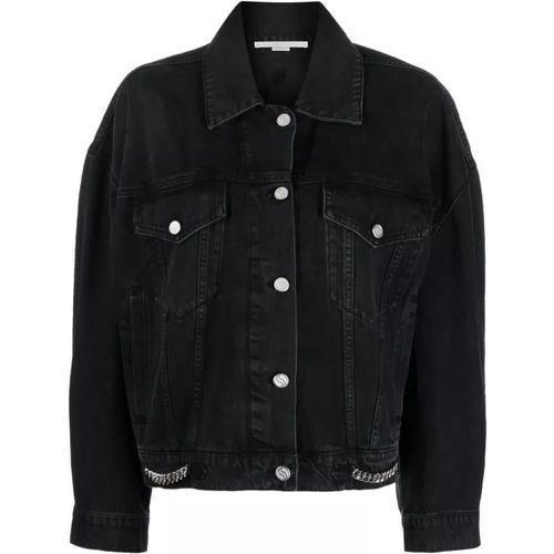 Black Falabella Denim Jacket - Größe L - black - Stella Mccartney - Modalova