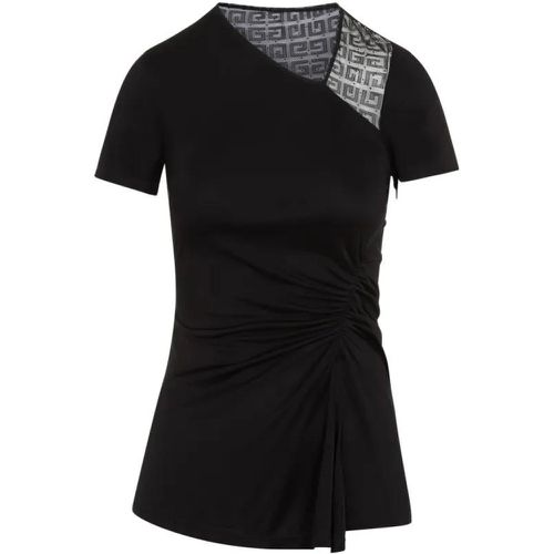 Black Asymmetric V-Neck Shirt - Größe 34 - schwarz - Givenchy - Modalova