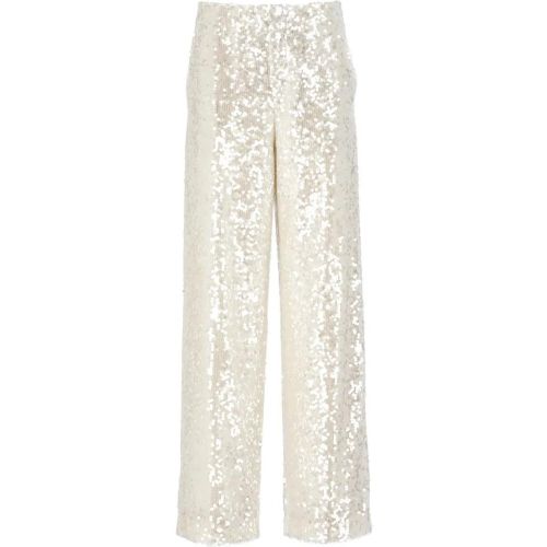 Ivory Trousers With Paillettes - Größe 44 - Philosophy Di Lorenzo Serafini - Modalova