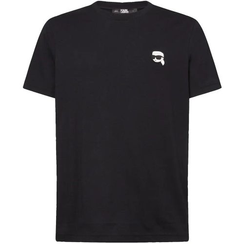 KARL IKON T-SHIRT MIT AUFNÄHER - Größe L - Karl Lagerfeld - Modalova