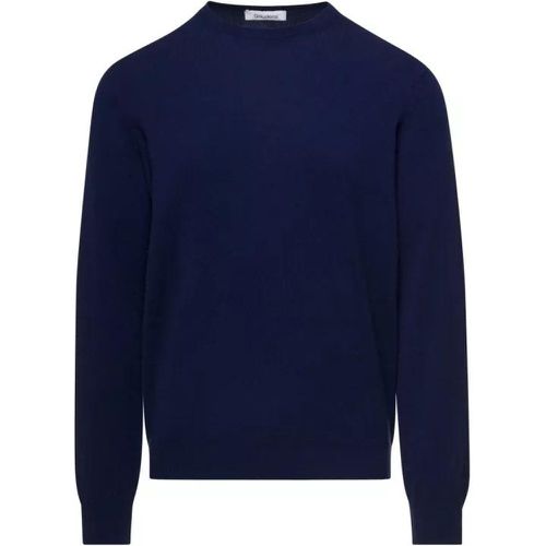 Blue Crewneck Sweater With Long Sleeves In Cashmer - Größe 48 - blue - Gaudenzi - Modalova