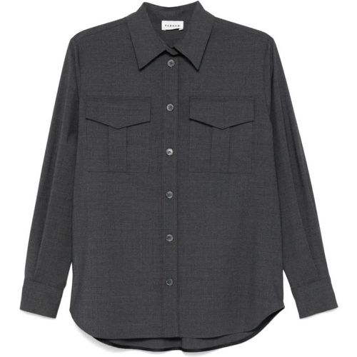 Medium Grey Wool Shirt - Größe XL - P.A.R.O.S.H. - Modalova