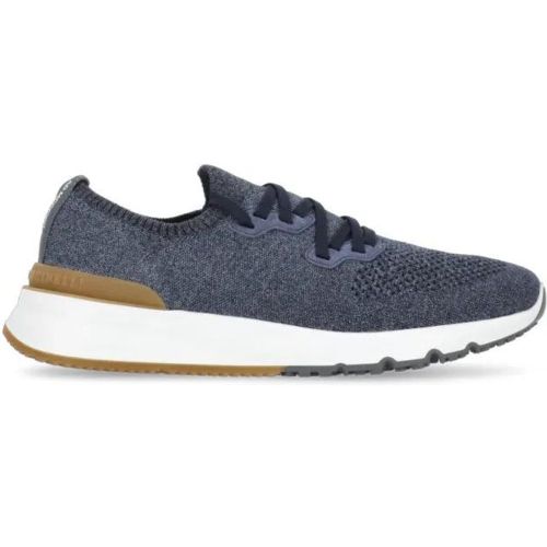 Low-Top Sneaker - Blue Tech Fabric Sneakers For Man - Gr. 40 (EU) - in - für Damen - BRUNELLO CUCINELLI - Modalova