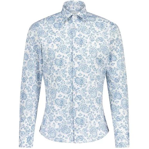 Slim-Fit Hemd mit Paisley-Muster - Größe M - white - fakts - Modalova