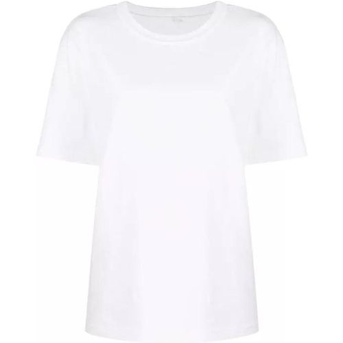White Rubberised Logo Cotton T-Shirt - Größe M - white - alexander wang - Modalova