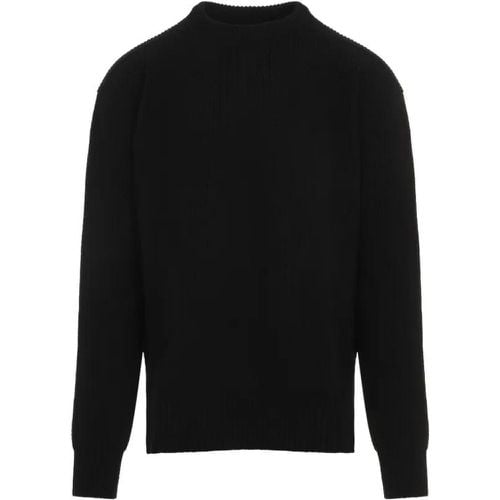 Fisherman Black Wool Pullover - Größe L - Rick Owens - Modalova