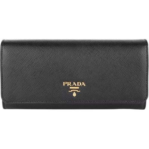 Portemonnaie - Portafoglio Pattina Saffiano Metal Nero - Gr. unisize - in - für Damen - Prada - Modalova