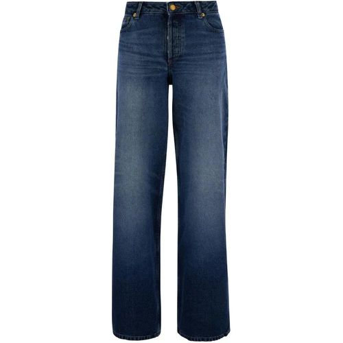 Elisabeth' Blue Straight Jeans With Branded Button - Größe 28 - A.P.C. - Modalova