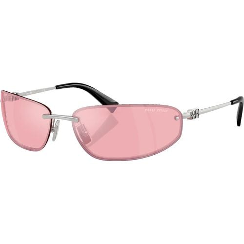 Sonnenbrille - 0MU A50S - Gr. unisize - in Silber - für Damen - Miu Miu - Modalova