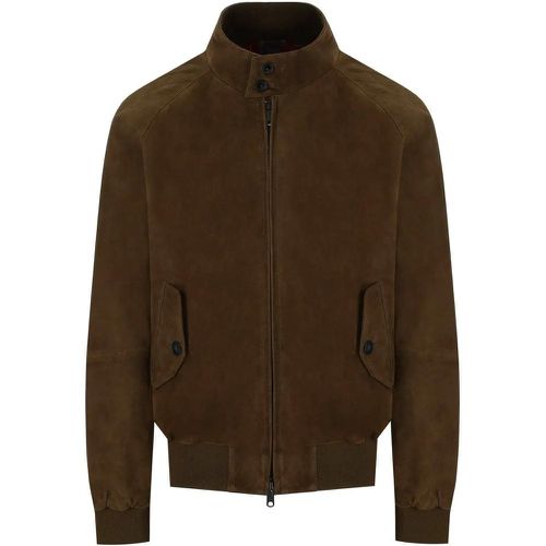 G9 SUÈDE DARK OLIVE BOMBERJACKE - Größe L - Baracuta - Modalova