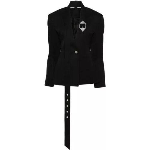 Black Belted Jacket - Größe 42 - black - The Attico - Modalova