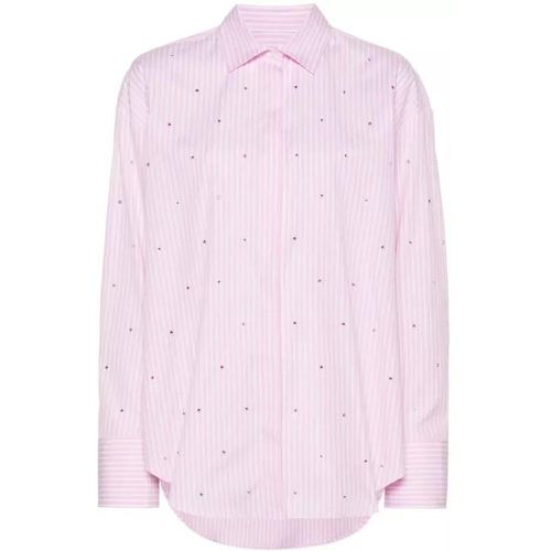 Pink Rhinestone Shirt - Größe 38 - pink - MSGM - Modalova