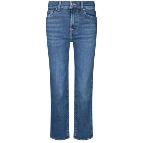 Mid-Rise Straight Jeans - Größe 26 - blue - Seven for all Mankind - Modalova