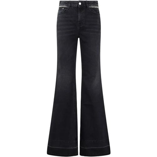 Falabella Chain Flare Black Cotton Jeans - Größe 25 - Stella Mccartney - Modalova