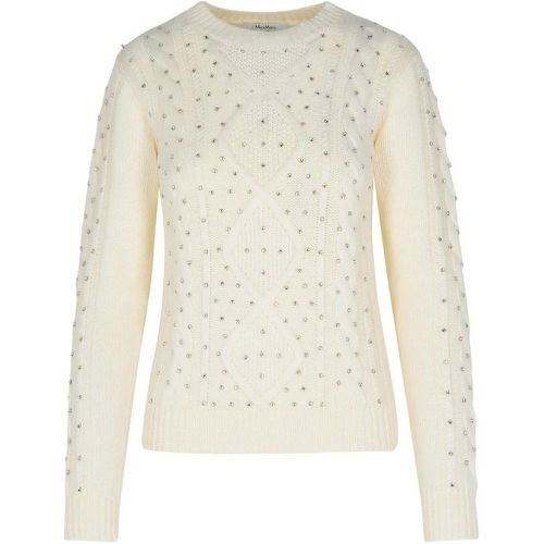 Onde White Wool Blend Sweater - Größe M - Max Mara - Modalova