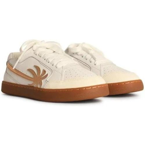 Low-Top Sneaker - New Palm' White Leather Sneakers - Gr. 41 (EU) - in - für Damen - Palm Angels - Modalova