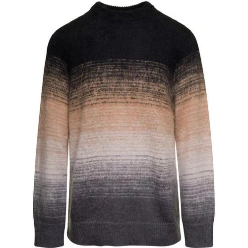 Multicolor Crewneck Sweater In Mohair Blend - Größe 48 - multi - Laneus - Modalova
