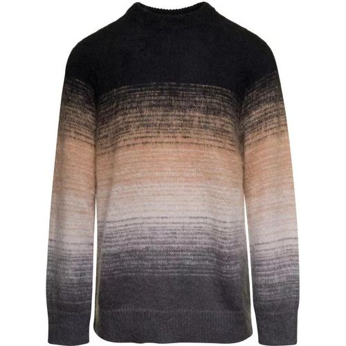 Multicolor Crewneck Sweater In Mohair Blend - Größe 50 - Laneus - Modalova