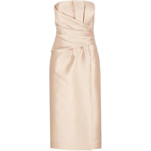 Ivory Silk Blend Dress - Größe 42 - alberta ferretti - Modalova