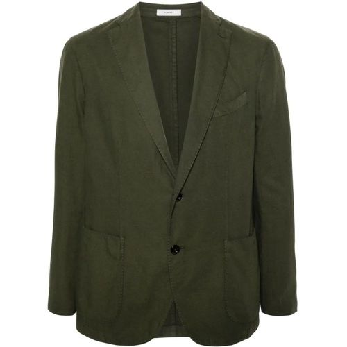 Olive Green Cotton Jacket - Größe 56 - grün - Boglioli - Modalova