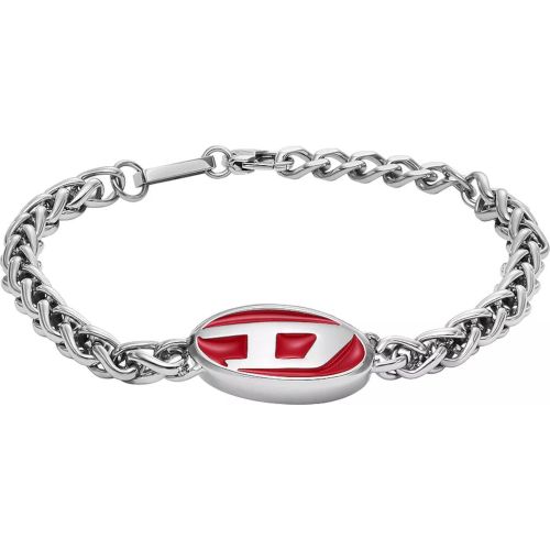 Armbänder - Steel Silberfarbene Armband DX1445040 - Gr. ONE SIZE - in Silber - für Damen - Diesel - Modalova