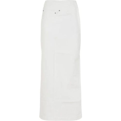 White Cotton Deconstructured Skirt - Größe 34 - weiß - Loewe - Modalova