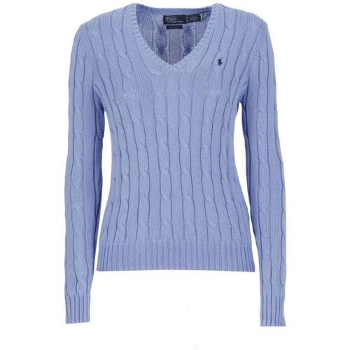 Blue Cotton Sweater - Größe L - blue - Polo Ralph Lauren - Modalova