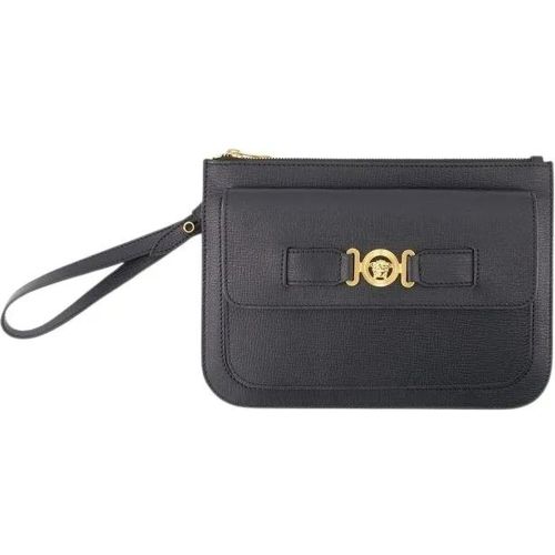 Crossbody Bags - Small Medusa Biggie Clutch - Leather - Black - Gr. unisize - in - für Damen - Versace - Modalova