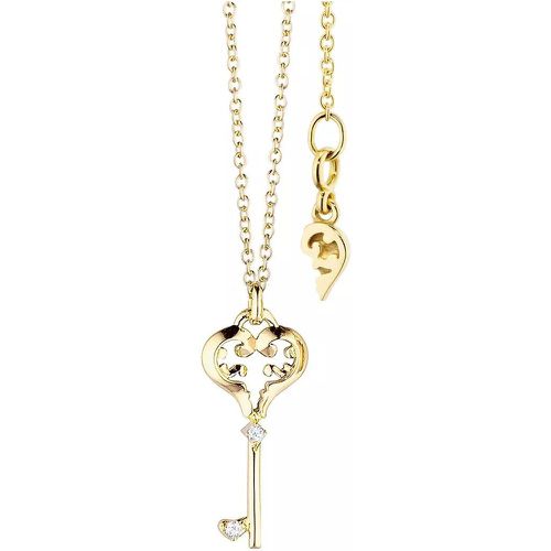 Halskette - necklace "Joy", 4 diamonds brilliant cut 0.01ct, l - Gr. unisize - in - für Damen - Capolavoro - Modalova