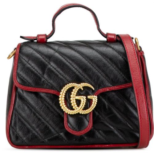 Totes & Shopper - Mini GG Marmont Torchon Top Handle Bag - Gr. unisize - in - für Damen - Gucci - Modalova