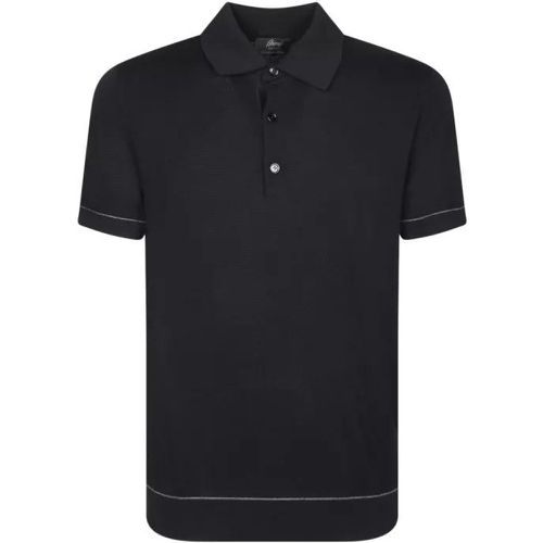 Cotton Polo Shirt - Größe 48 - black - Brioni - Modalova
