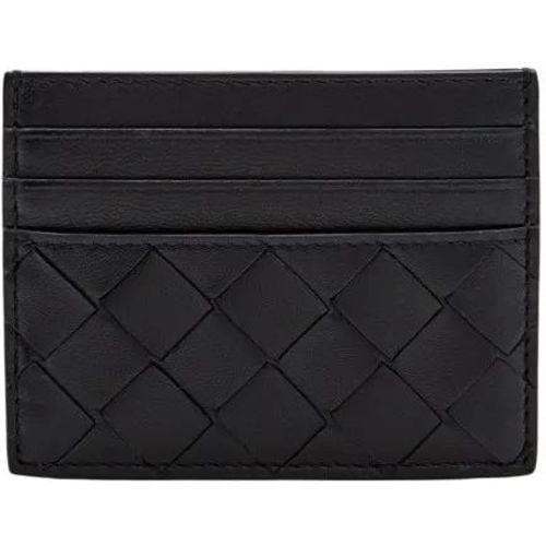 Portemonnaie - Black Small Intertwining Cardholder - Gr. unisize - in - für Damen - Bottega Veneta - Modalova