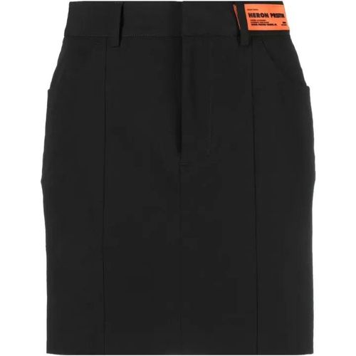 Black Canvas Cut-Out Mini Skirt - Größe 38 - black - Heron Preston - Modalova