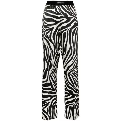 White/Black Zebra Pants - Größe M - black - Tom Ford - Modalova