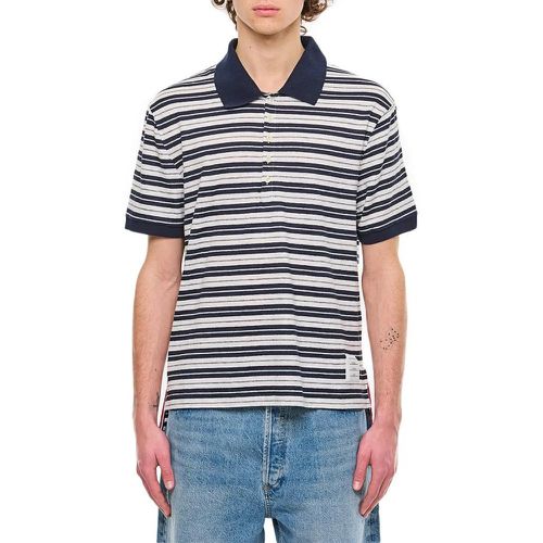 Linen Striped Polo - Größe 2 - Thom Browne - Modalova