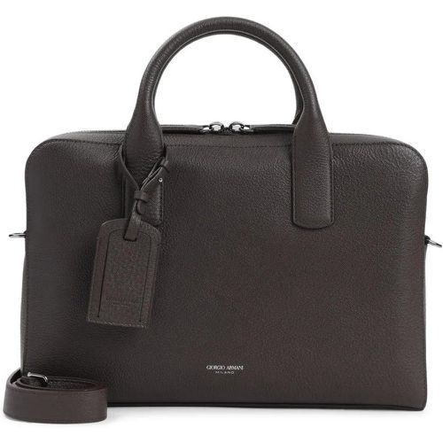 Portemonnaies - Briefcase Brow Grained Calf Leather Bag - Gr. unisize - in - für Damen - Giorgio Armani - Modalova