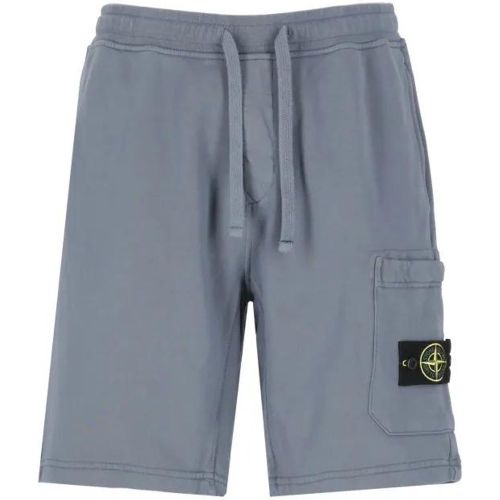 Sky Blue Cotton Bermuda Shorts - Größe L - Stone Island - Modalova