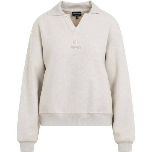 Cashmere Polo Sweatshirt - Größe 36 - Giorgio Armani - Modalova