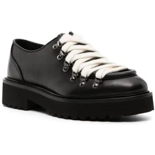 Low-Top Sneaker - Leather Lace-Up Shoes - Gr. 37,5 (EU) - in - für Damen - Doucal's - Modalova